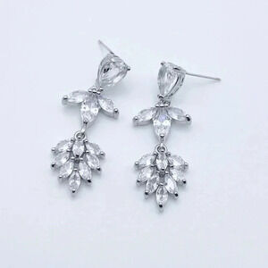 Dangle Earrings with star studs | Woman Jewelry | Bride Earrings
